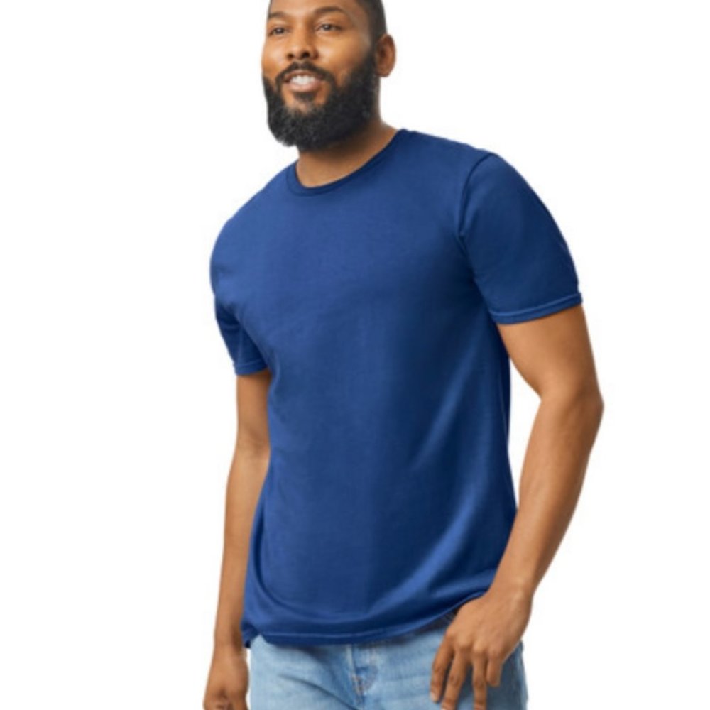 Gildan Soft Style Blue Uni-sex T-Shirt Size 2XL NWT
